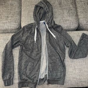Mens H&M hooded zip up